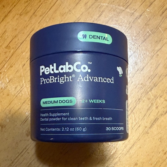 PetLabCo Other - New PetLabCo ProBright Advanced Dental Powder for Dogs - 30 Scoops